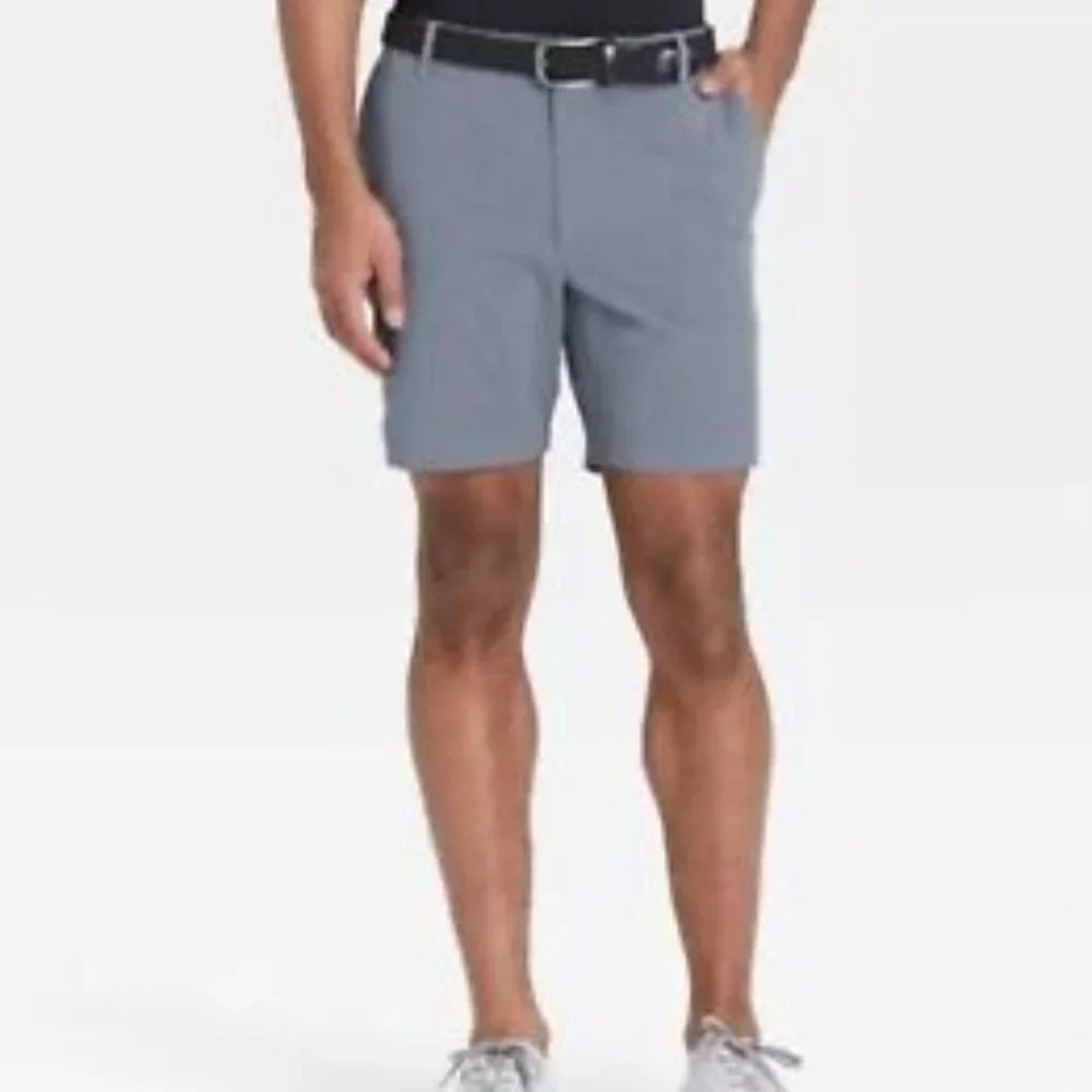 All in Motion Men's Heather Golf Shorts - Determ Blue 40